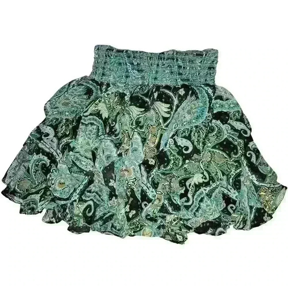 LULUMARI GREEN RUFFLED SKIRT 🧚‍♀️ - Picture 1 of 7